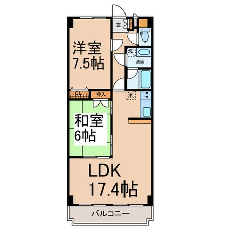 エーデルハイムの物件間取画像